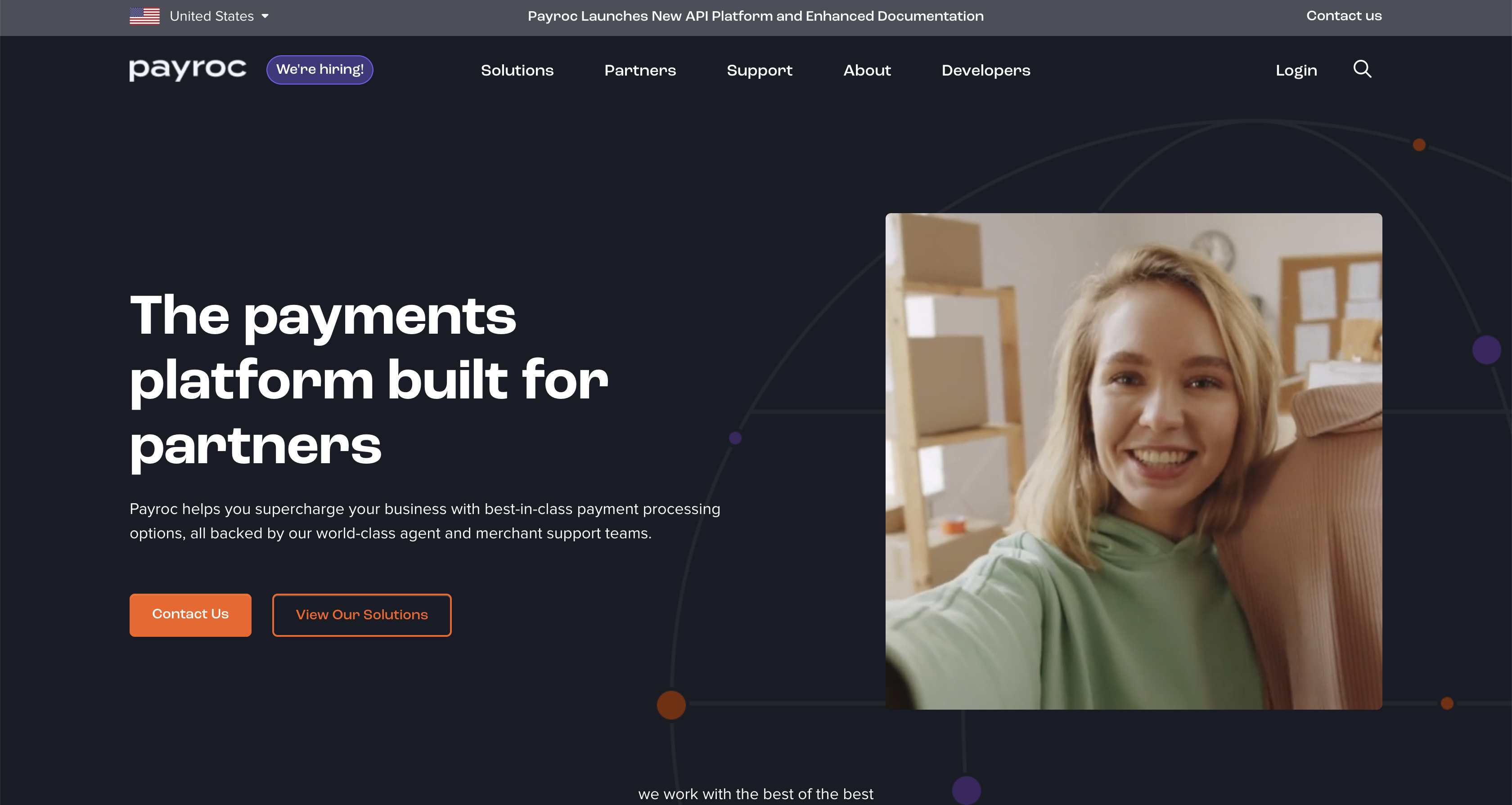 Payroc Website Screenshot