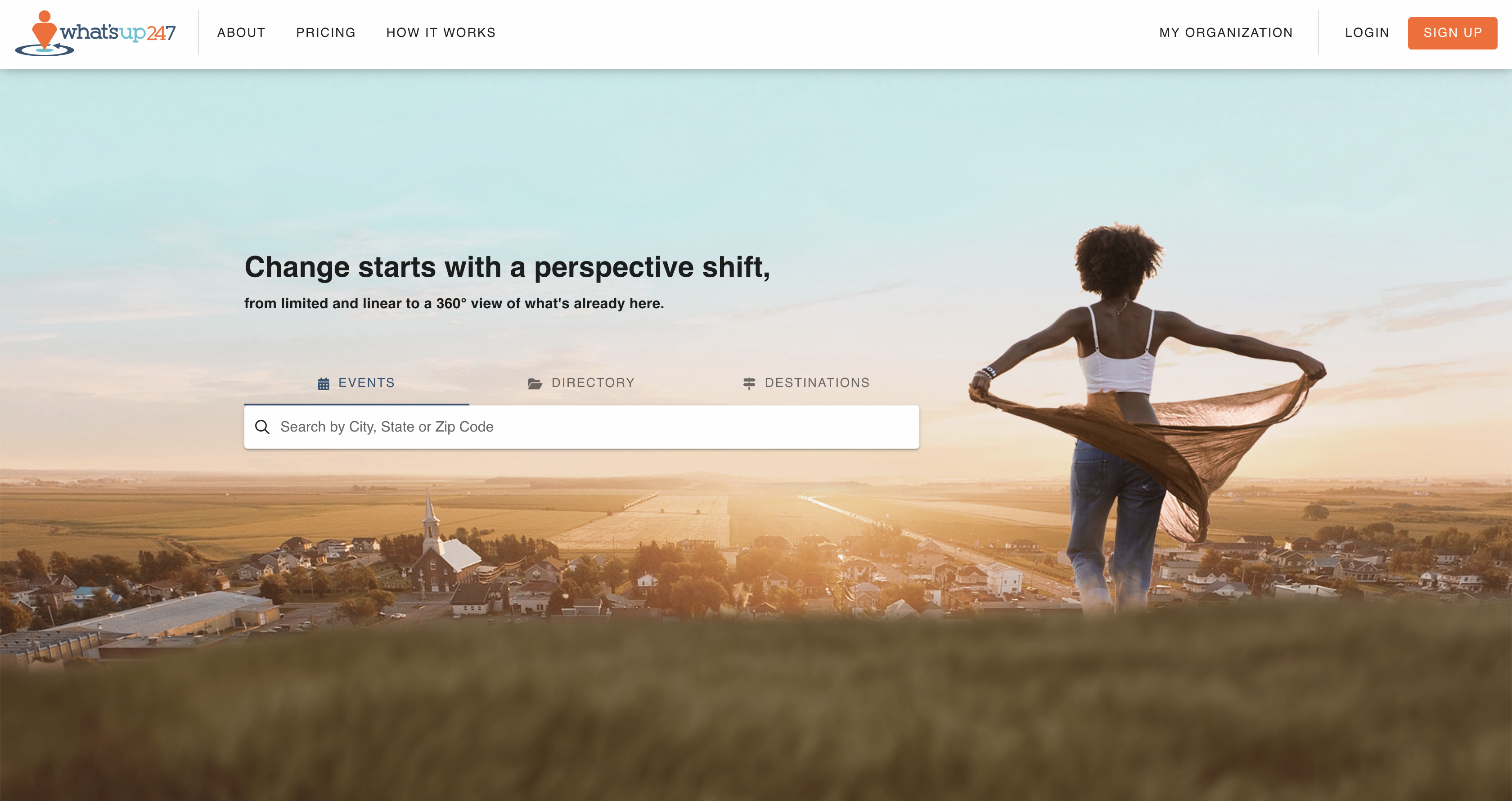 What'sUp 24/7 Website Screenshot